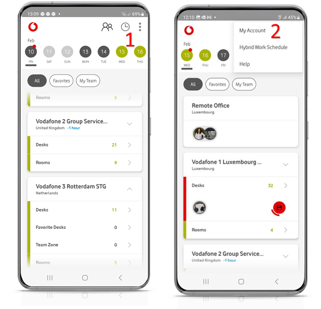 Logging out of the Office Spaces app Help Vodafone Business